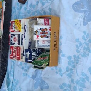 Poker Card Lot and Cigar Box